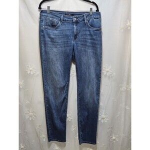 Mavi Womens size 31/32 Blue Jeans Emma Slim Boyfriend Denim Staple Basic Plain